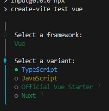 选择语言(一般选JavaScript或typescript)